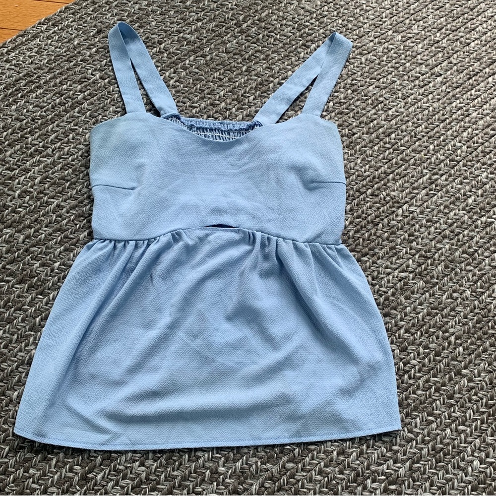 shein blue tank
